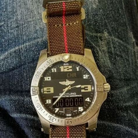 breitling aerospace strap size|breitling nato strap.